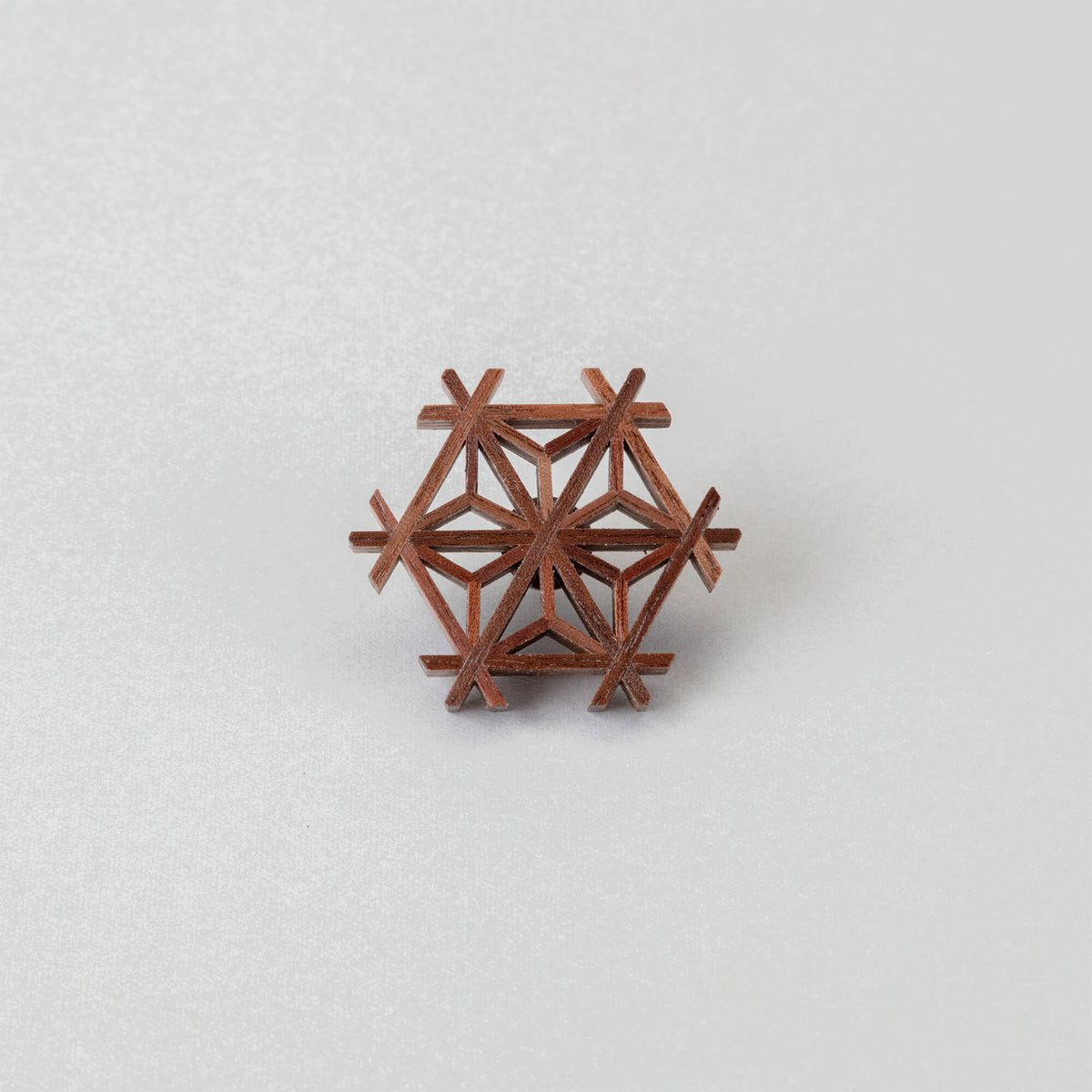 Asa (Kumiko Brooch: Hemp Leaf)